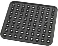 WENKO Abtropfmatte Sp&uuml;lbeckeneinlage KRISTALL, Schwarz, B 31 cm