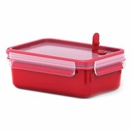 Emsa Mikrowellenbeh&auml;lter Clip & Micro 1 L Rot, Kunststoff, (1-tlg)
