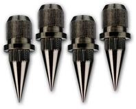 Dynavox D&auml;mpfer Boxenspikes, 4er Set, Chrom schwarz, Noisekiller