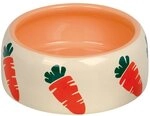 Nobby Futternapf Keramik Futtertrog Carrot beige/orange