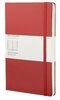 MOLESKINE Notizbuch Moleskine classic, Large Size, Ruled Notebook, red