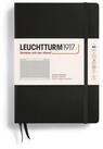 Leuchtturm1917 Notizbuch Medium A5 Hardcover Schwarz Kariert