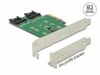 Delock PCI Express Karte > 3x M.2 Slot - Low Profile Formfaktor Computer-Adapter
