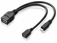 adaptare adaptare 40228 USB-OTG Adapter-Kabel Micro-USB 2.0-Stecker USB-Buchse