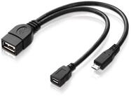 adaptare adaptare 40228 USB-OTG Adapter-Kabel Micro-USB 2.0-Stecker USB-Buchse