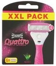 Wilkinson Nassrasierer Sword Quattro for Women 6 x Rasierklingen