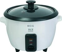 ECG Wasserkocher RZ11, 1L Reiskocher, 400W, Antihaft, Warmhaltefunktion, Wei&szlig;