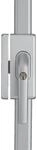 ABUS Fensterschloss Silber FOS650A S AL0125 (3-teilig, Inkl. 2 Schl&uuml;sseln,