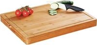 KESPER&reg; Schneidebrett extra schweres Bambus Tranchierbrett 50 x 40 x 5 cm Holz,