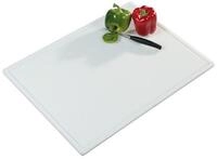 KESPER&reg; Schneidebrett Profi-Tranchierbrett wei&szlig; Kunststoff 61 x 45 x 1,2 cm,