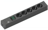 Bachmann CONNECT LINE 5xSchutzkontakt Steckdosenleiste (Kabell&auml;nge 2 m),...