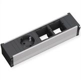 Bachmann CONI 1x Schutzkontakt 2x ABD Einbau-Tischsteckdosenleiste (Kabell&auml;nge 0.1