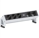 Bachmann DESK2 3x Schutzkontakt 2x ABD GST18 Steckdosenleiste (Kabell&auml;nge 0.2 m),