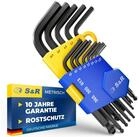 S&R Winkelschl&uuml;ssel Innensechskantschl&uuml;ssel mit Kugelkopf, Cr-V Stahl...