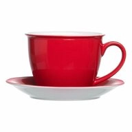 Ritzenhoff & Breker Tasse Doppio Jumbo Rot 350 ml, Porzellan