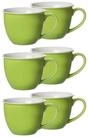 Ritzenhoff & Breker Tasse Doppio Jumbotassen 350 ml 6er Set, 6-tlg., Porzellan