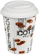 K&ouml;nitz Coffee-to-go-Becher Coffee Collage Becher mit Deckel, Metall