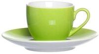 Ritzenhoff & Breker Espressotasse Doppio Obere Gr&uuml;n 80 ml, Porzellan