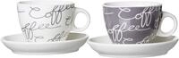 Ritzenhoff & Breker Cappuccinotasse Cornello Cappuccino Becher 4er Set, 4-tlg.,