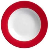 Ritzenhoff & Breker Suppenteller Doppio rot Schale 17,5 cm Porzellan rot, (1 St),