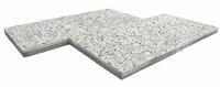 Diephaus Terrassenplatte WASCHBETON WEI&szlig;E-K&Ouml;RNUNG 40/40/4 CM