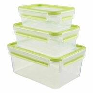 Emsa Frischhaltedose Clip&Close 2.0 Brotdose 3er Set Gr&uuml;n, Kunststoff, (3-tlg)