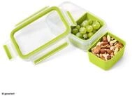 Emsa Frischhaltedose Snackbox mit 2 Eins&auml;tzen Clip + Go, Kunststoff, (3-tlg)