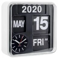 Karlsson Uhr Wanduhr Wall Clock Mini Flip Wei&szlig; (24cm)