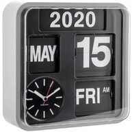 Karlsson Uhr Wanduhr Wall Clock Mini Flip Silber (24cm)