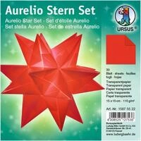 Ursus - Ludwig B&auml;hr Papiersterne URSUS Faltbl&auml;tter Aurelio Stern, rot, 150 x...