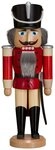 Seiffener Volkskunst Nussknacker Husar lasiert rot (37cm) Nussknacker von Seiffener
