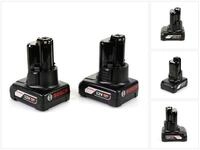 Bosch Professional Akku Set 12 V mit 2x 6,0Ah Akku (1600A00X7M) Akkupacks