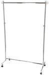 jankurtz Garderobe Boston aus Metall, Silber, H&ouml;henverstellbar von 108 bis 184 cm