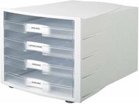HAN Organizer Schubladenbox Impuls transparent DIN C4 mit 4 Schubladen