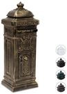 relaxdays Briefkasten Standbriefkasten Antik, gold
