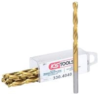 KS Tools Spiralbohrer, (10 St&uuml;ck), HSS TiN, 4 mm, 10er Pack