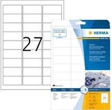 HERMA Etiketten HERMA Textil/Namensetiketten A4 63,5x29,6mm wei&szlig; 540St.