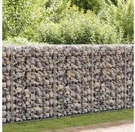 vidaXL Gartenzaun Gabionenkorb Stahl 150&times;50&times;100 cm, (1-St), Gabione...