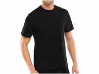 Schiesser T-Shirt (2-tlg) mit Rundhals-Ausschnitt, formstabil, verstärkte Halsnaht