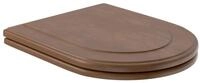Villeroy & Boch WC-Sitz Hommage, F&uuml;r Wand-WC Scharniere Messing - Nussbaum...
