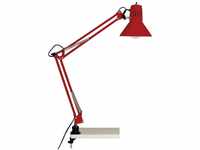 Brilliant Tischleuchte Hobby, Lampe Hobby Schreibtischklemmleuchte rot 1x A60,...