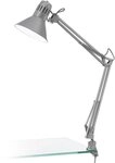 EGLO Tischleuchte FIRMO Klemmlampe, exkl. Leuchtmittel E27, mit Schraub-Klemme,