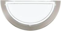 EGLO LED Wandleuchte PLANET 1 Wandlampe, Flurlampe halbrund, Silber und Wei&szlig;,...