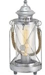 EGLO Tischleuchte BRADFORD Tischlampe, E27, IP20, Stahl und Glas, Vintage, Retro,