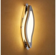 WOFI LED Wandleuchte, LED-Leuchtmittel fest verbaut, Warmwei&szlig;, Design 6,5 W LED Wand