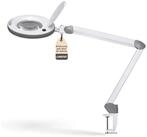 Lumeno Lupenlampe 851X dimmbare LED-Lupenleuchte, 152 mm kristallklare Linse, LED