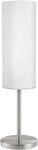 EGLO Tischleuchte TROY 3 Tischlampe, Stahl und Glas, E27, IP20, Nachttischlampe,