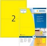 HERMA Etikett HERMA Etiketten A4 gelb 199,6x143,5mm Papier matt 1400 St.