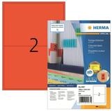 HERMA Etiketten HERMA Etiketten A4 rot 199,6x143,5mm Papier matt 1400 St.