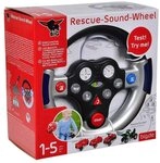 BIG Rutscherauto Outdoor Lenkrad Bobby Car Rescue Sound Wheel silber, schwarz